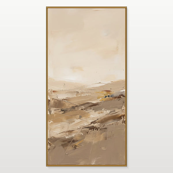 Sandstone Plains Under Pale Sky