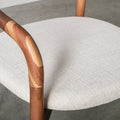 Scandinavian Natural Wood Dining chair - Alternate Angle