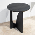 Sculpted Noir Side Table - View 2