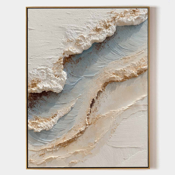 Sculpted Shoreline in Sand and Mist
