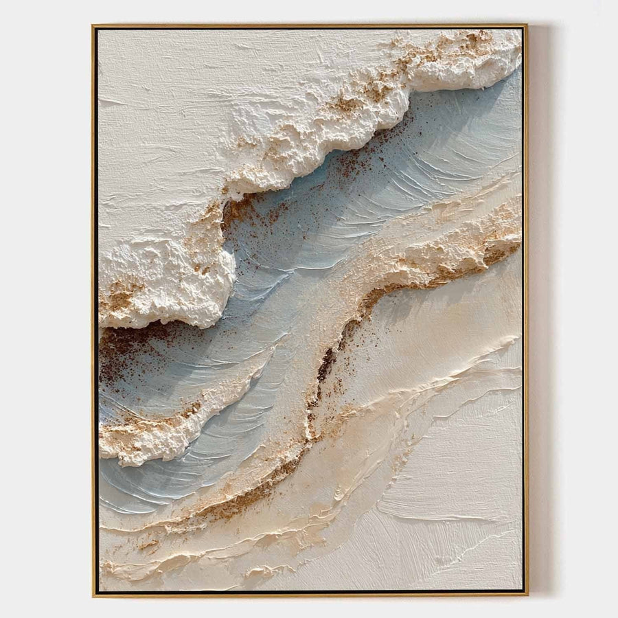 Sculpted Shoreline in Sand and Mist