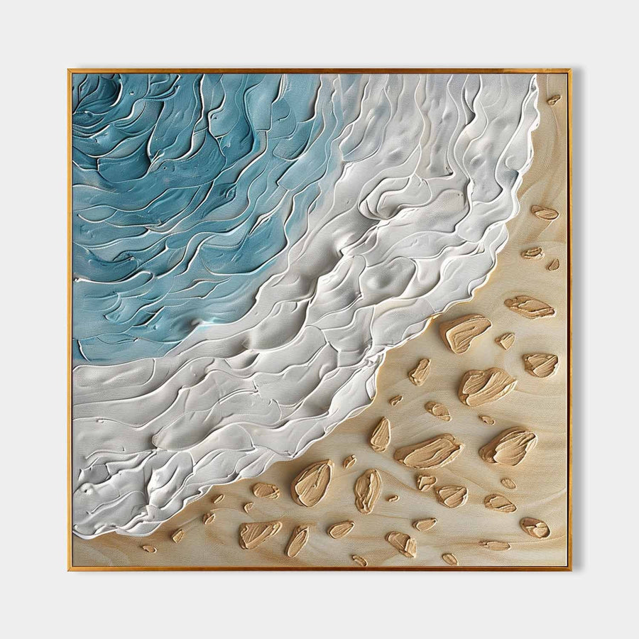 Sculpted Shoreline Tide in Blue
