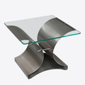 Sculpted Steel Side Table - View 1