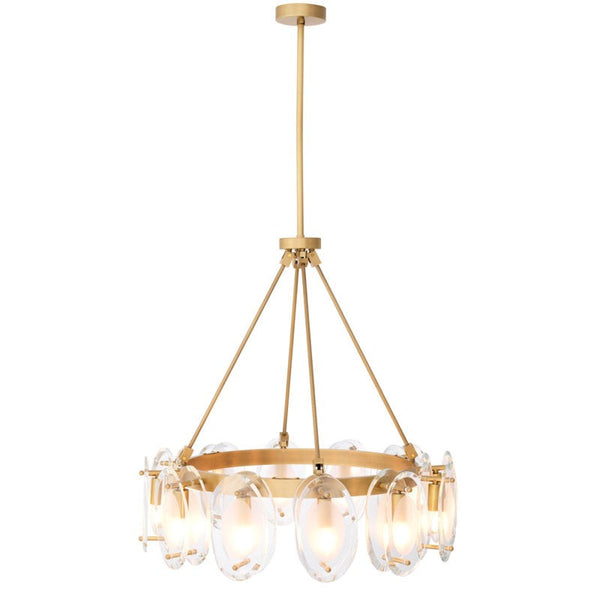 Sculptural Frosted Glass Cluster Chandelier