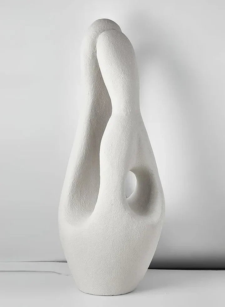 Sculptural Irregular Cast Resin Floor Lamp