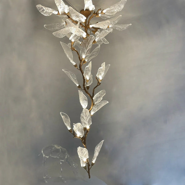Sculptural Resin Petal Cluster Chandelier