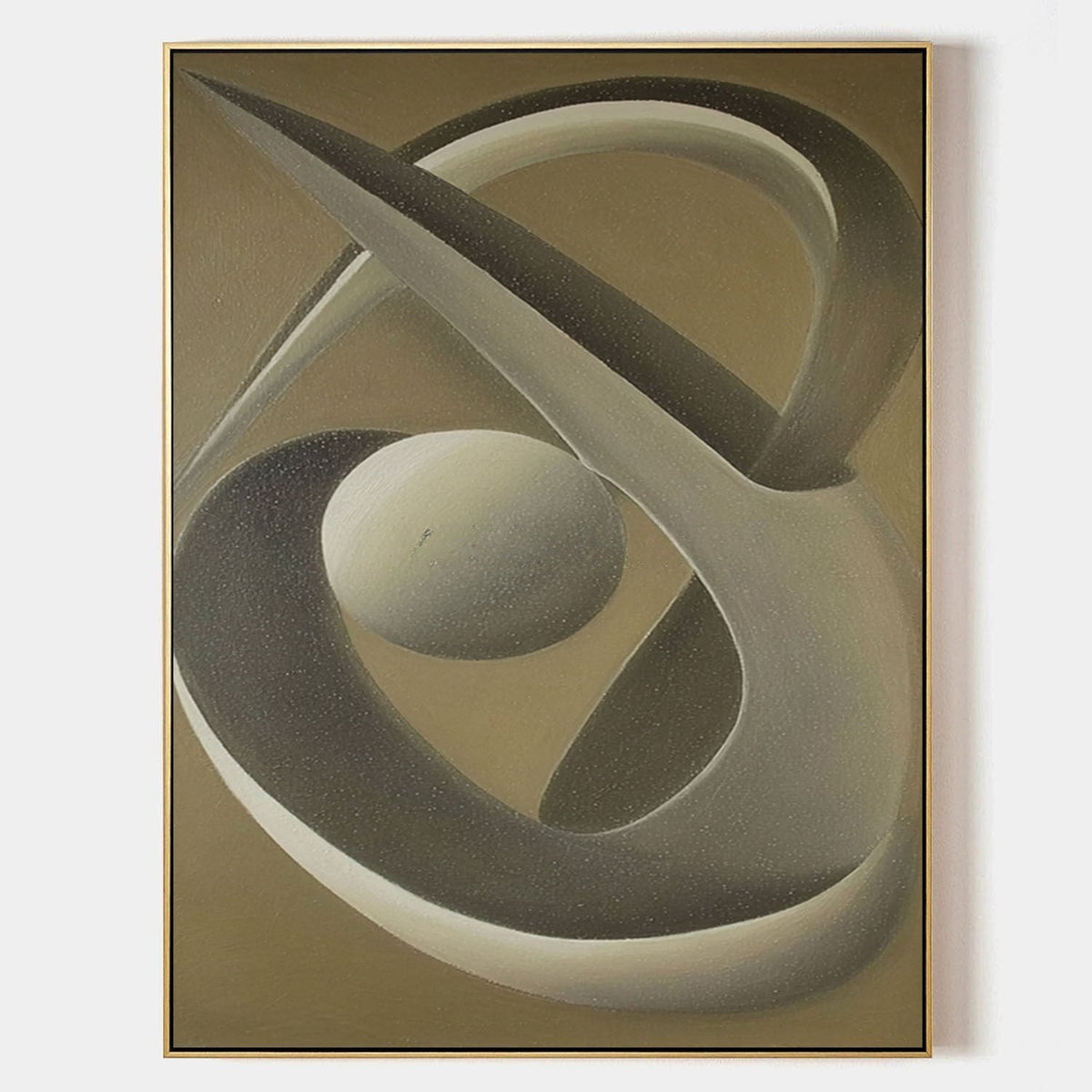 Sculptural Ribbon Loops in Olive