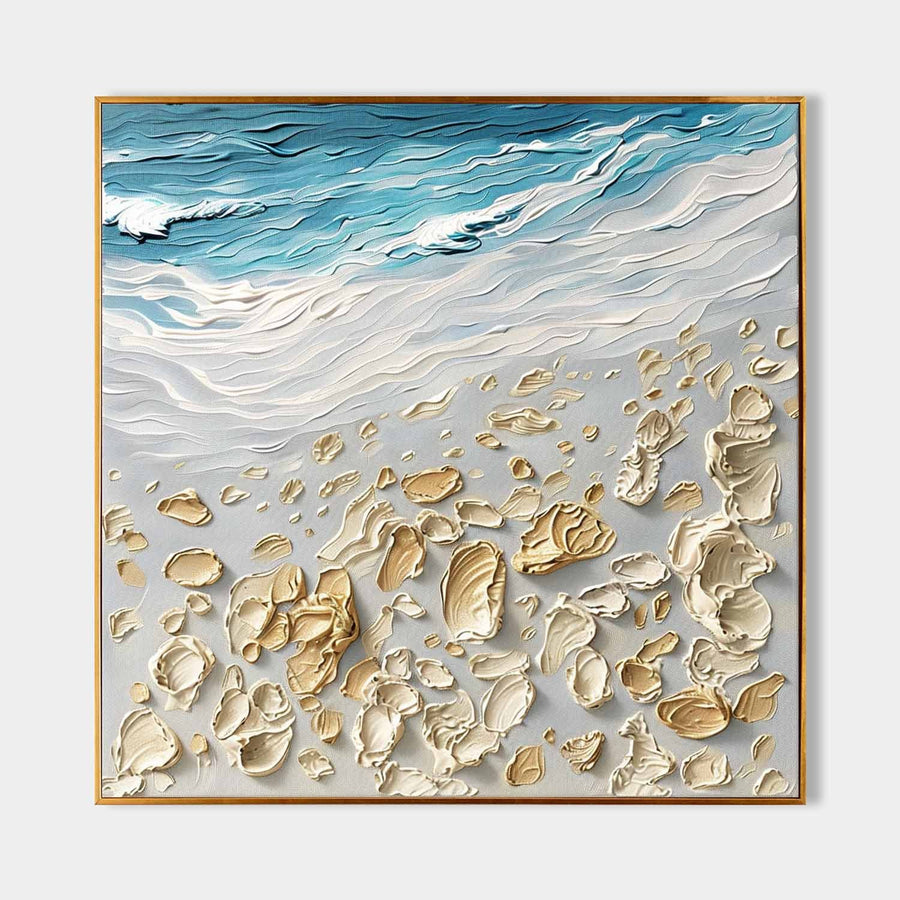 Seashells Scattered on Turquoise Shore