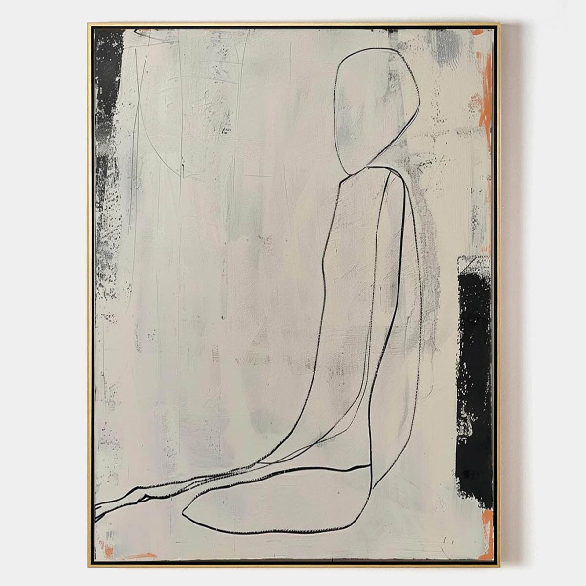 Seated Figure in Quiet Line