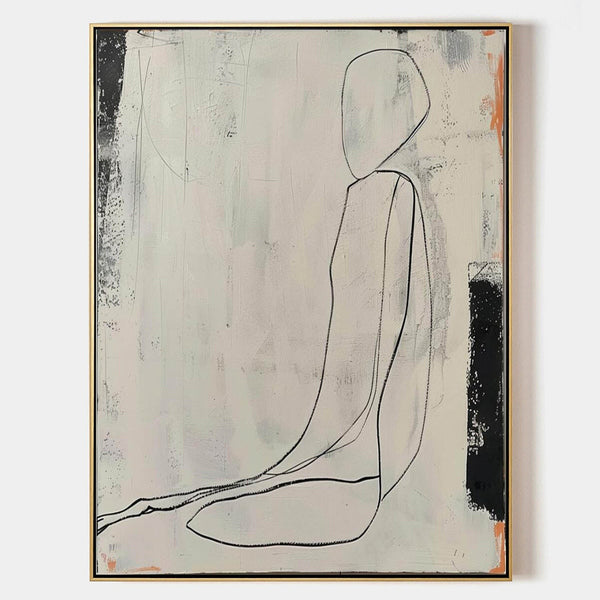 Seated Figure in Quiet Line