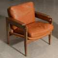 Siena Walnut Leather Armchair - View 2