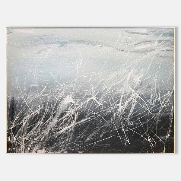 Silver Grasses in Winter Mist