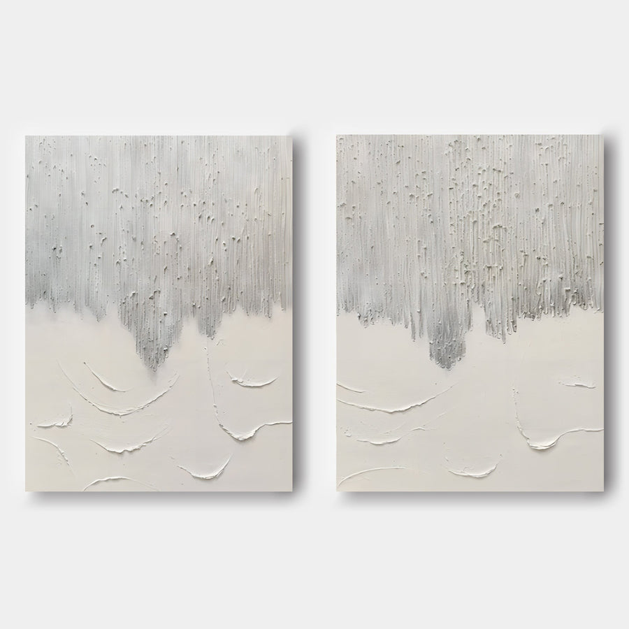 Silver Rain over Ivory Drifts