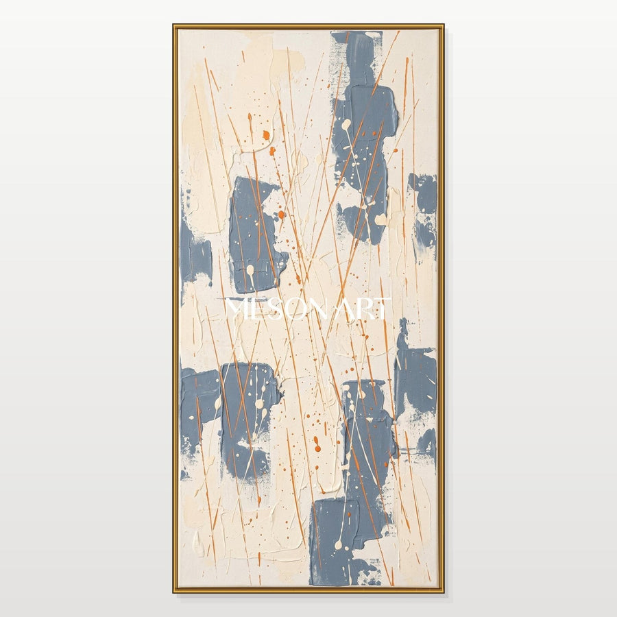 Slate Blue Blocks with Copper Rain