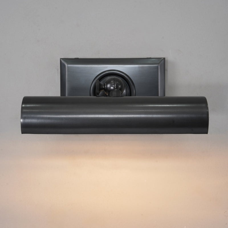 Slim Linear Brass Picture Light with Steel Shade