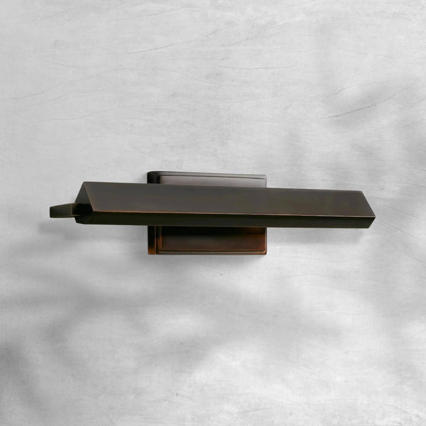 Slim Linear Bronze Iron Pivoting Picture Light