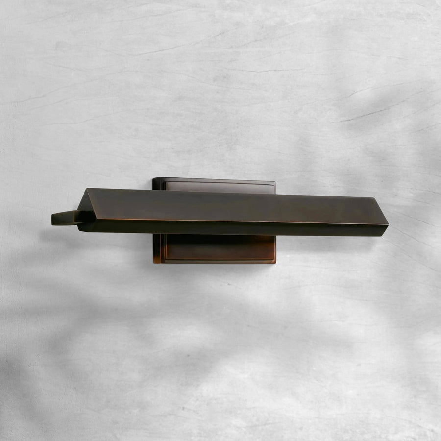 Slim Linear Bronze Iron Pivoting Picture Light