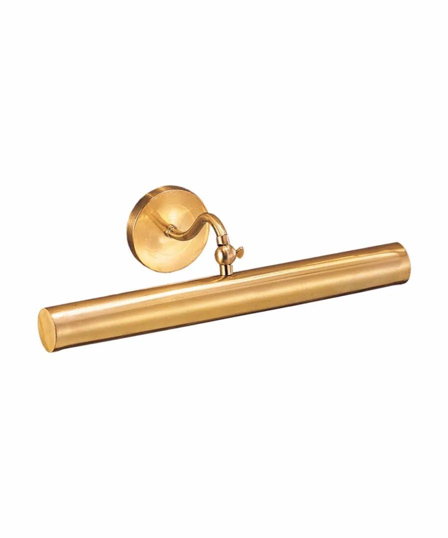 Slim Linear Burnished Brass Picture Light