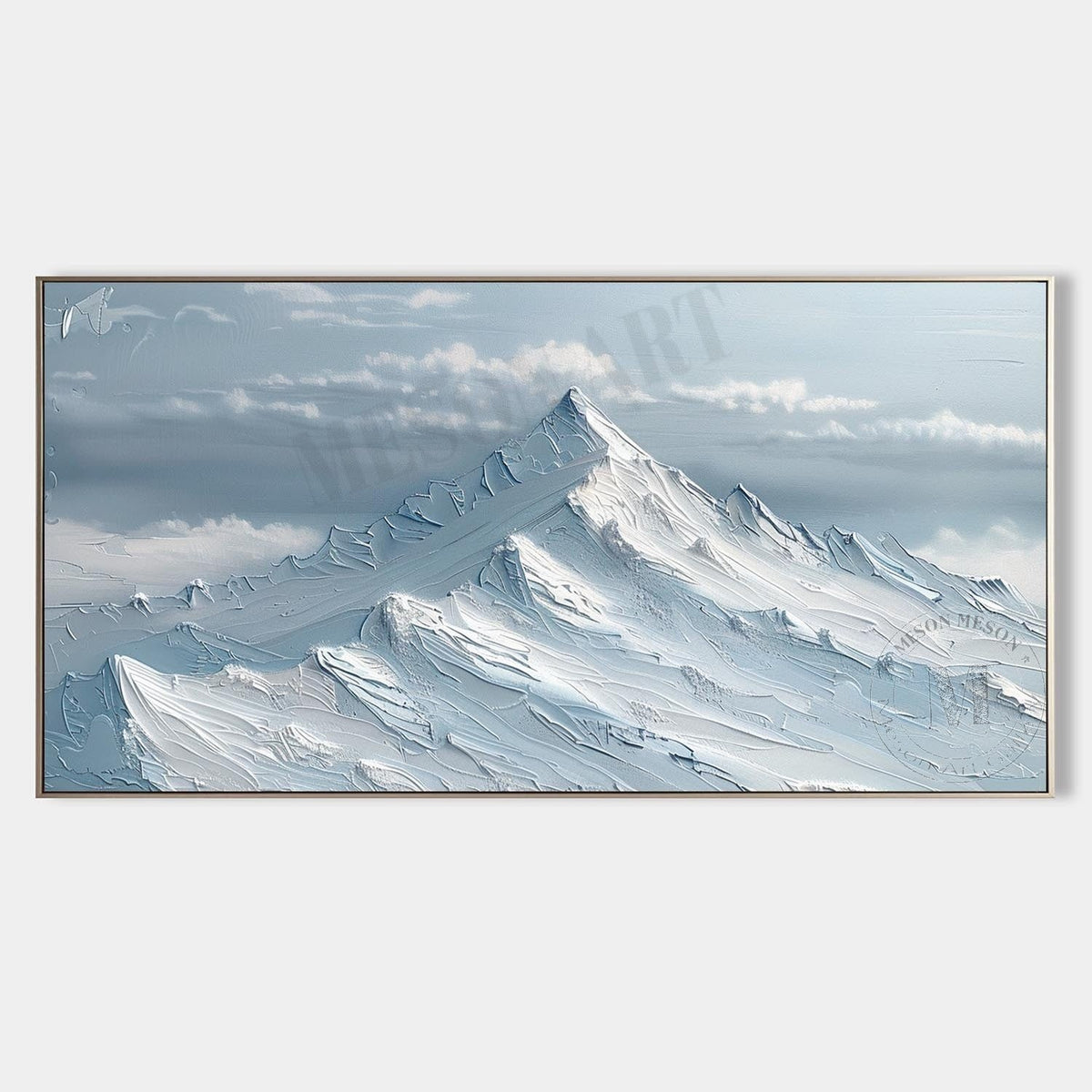 Snowbound Peak Above the Clouds