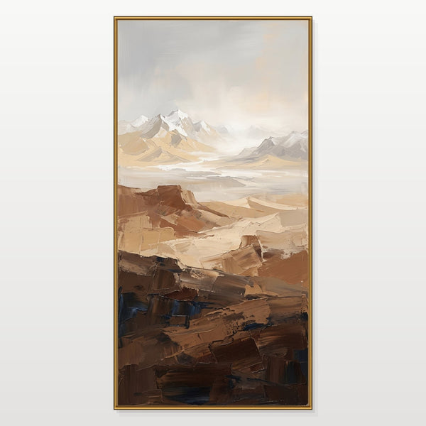Snowcapped Peaks Over Desert Mesas