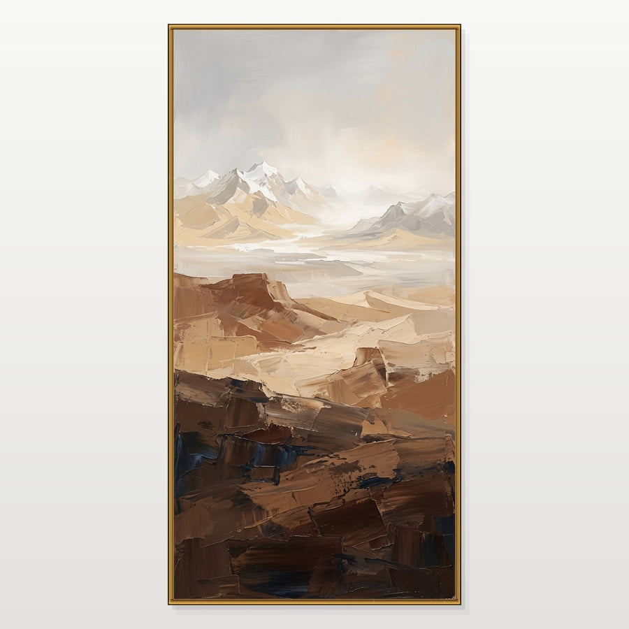 Snowcapped Peaks Over Desert Mesas