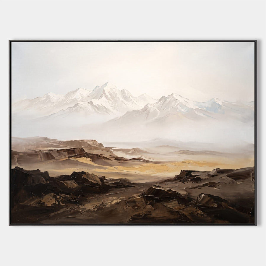 Snowy Peaks Above Amber Highlands