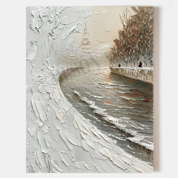 Snowy River Bend with Distant Spire