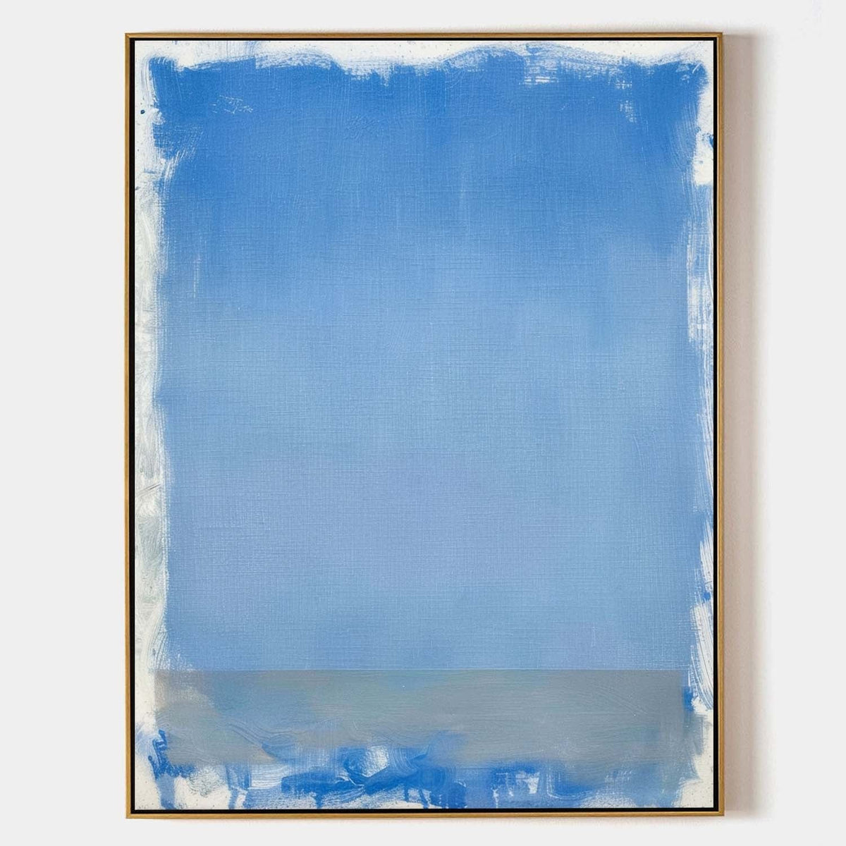 Soft Cerulean Field Above Gray
