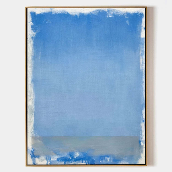 Soft Cerulean Field Above Gray