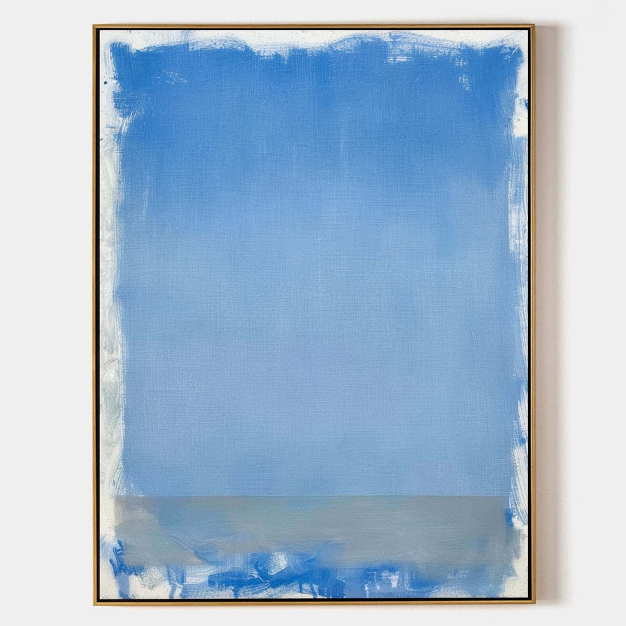 Soft Cerulean Field Above Gray