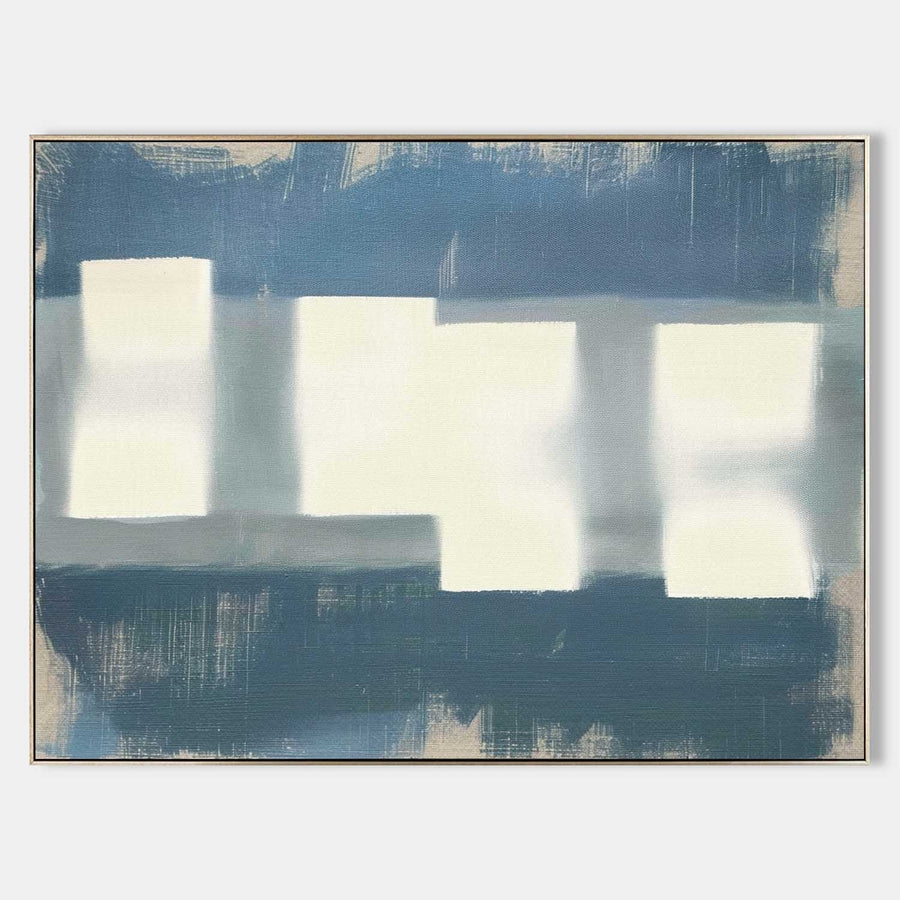 Soft Light Through Blue Windows