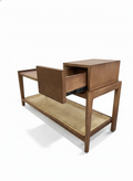 Solid Wood Entryway Bench with Storage - Lifestyle Setting