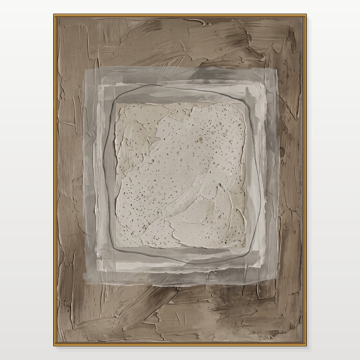 Speckled Stone Square in Taupe