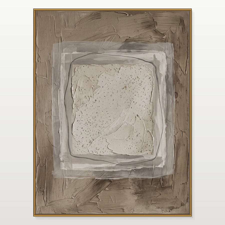Speckled Stone Square in Taupe