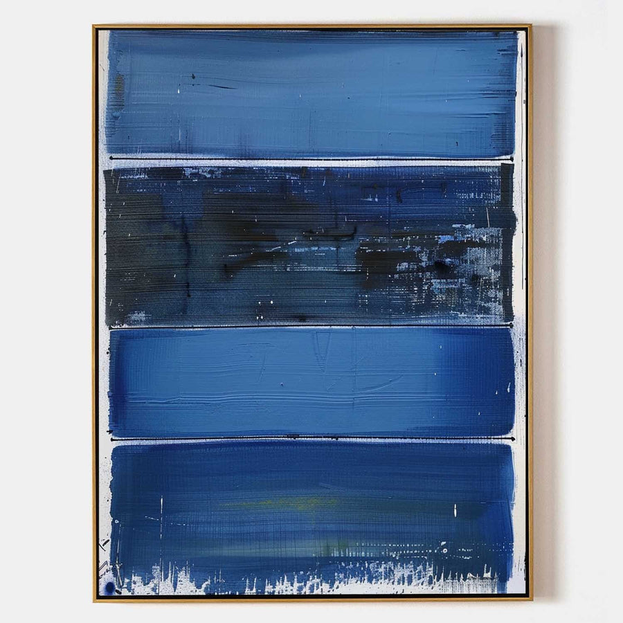 Stacked Indigo Bands of Blue