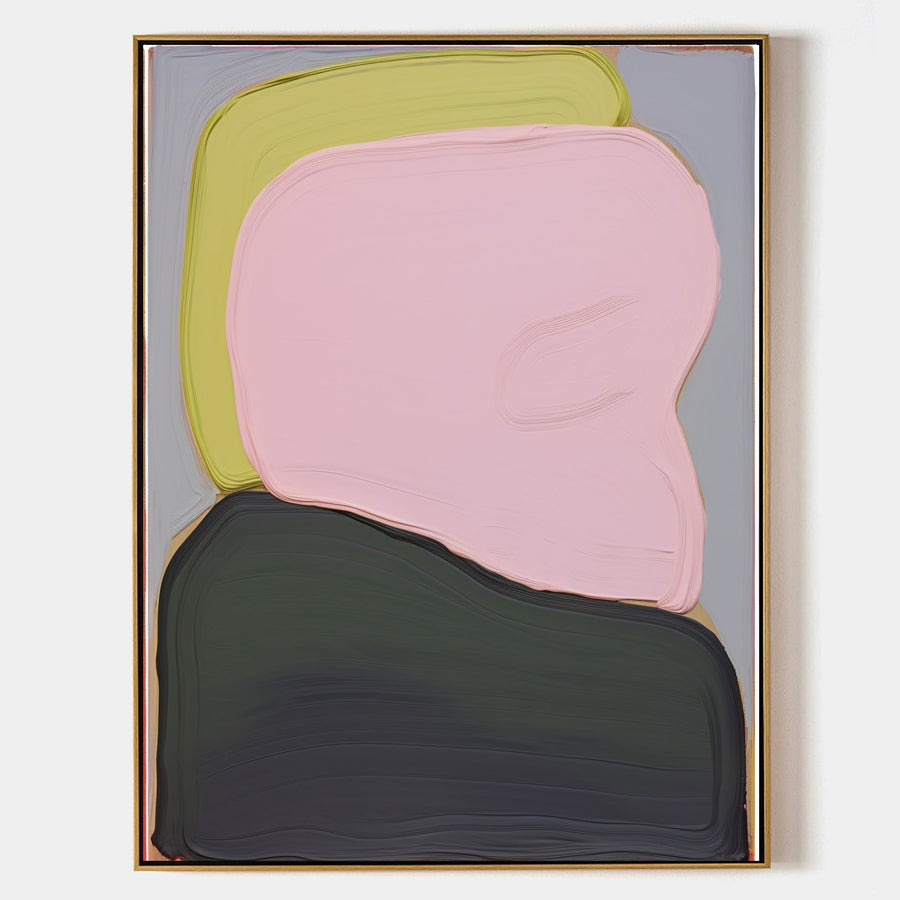Stacked Pink and Chartreuse Forms