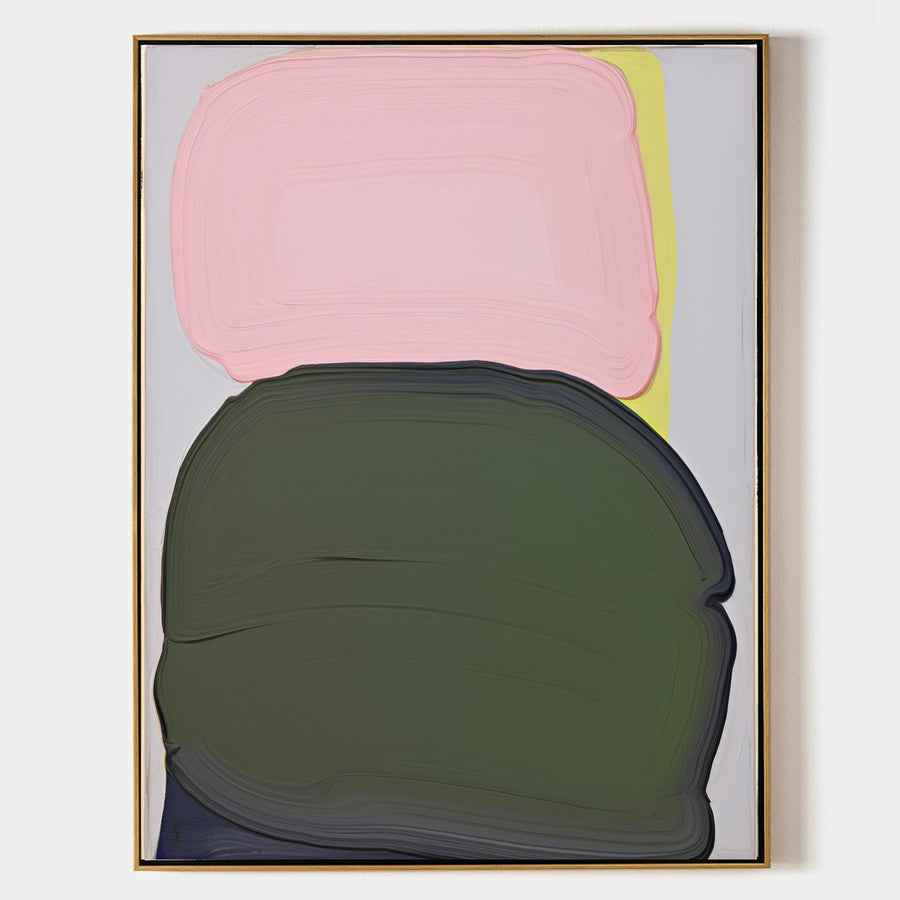 Stacked Pink and Olive Forms