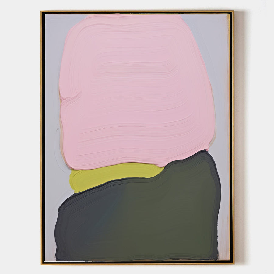 Stacked Pink and Olive Forms