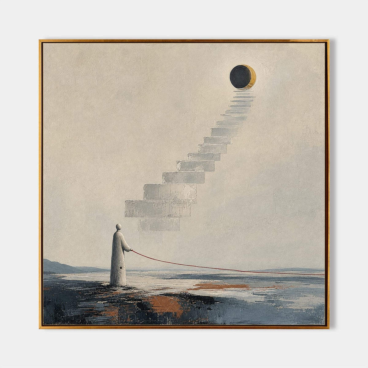 Stairway to the Eclipsed Moon