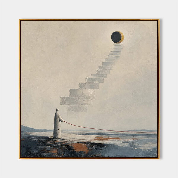 Stairway to the Eclipsed Moon