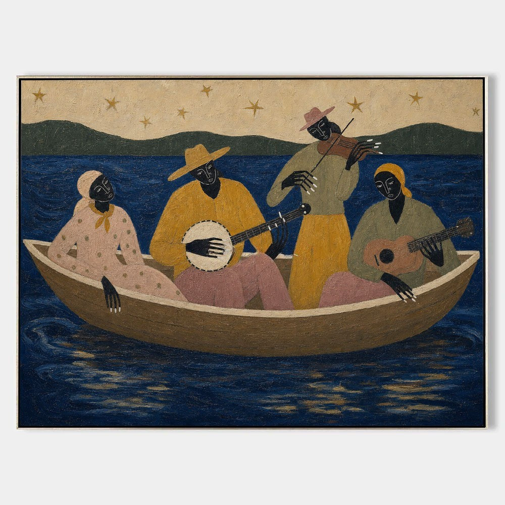 Bote estrellado de músicos populares