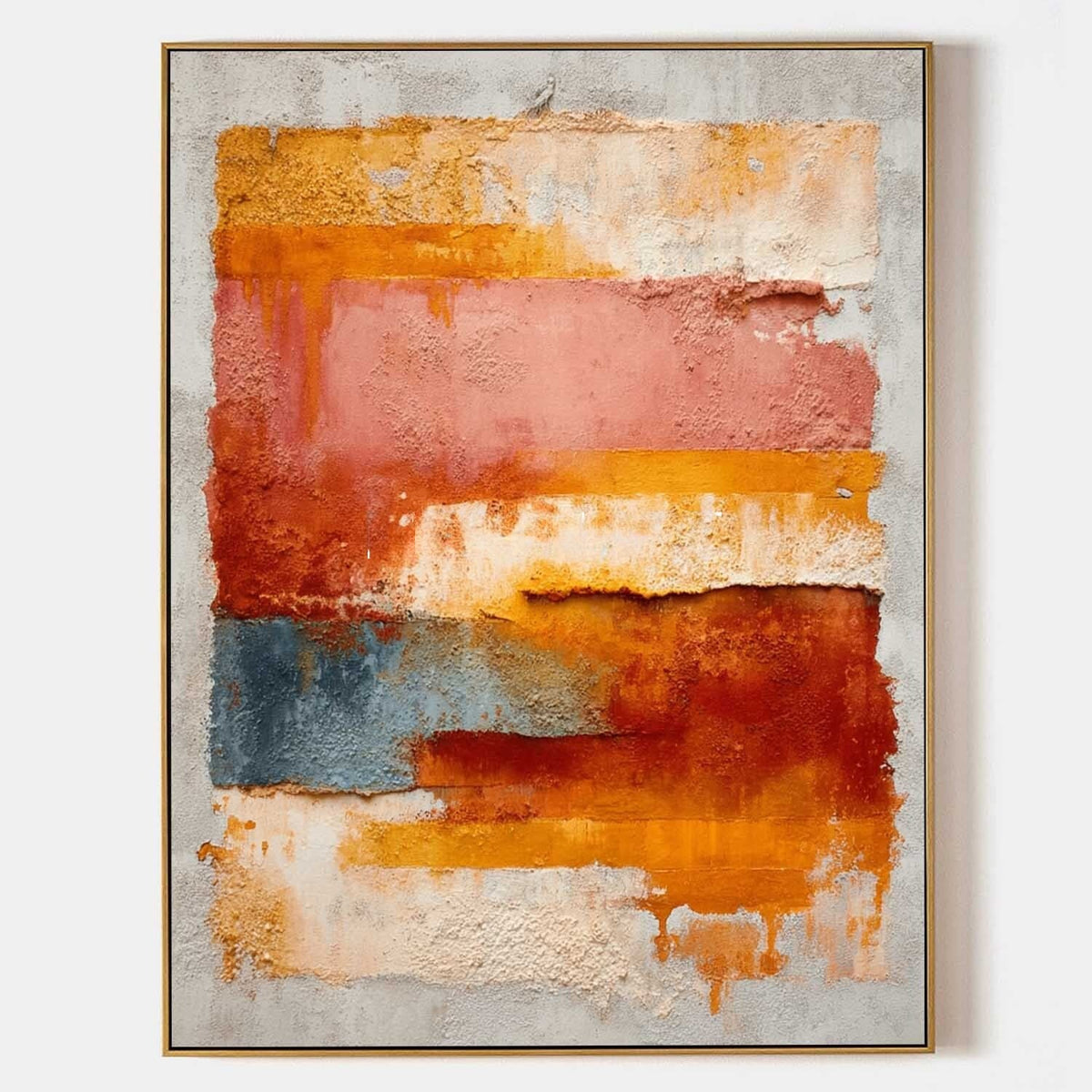 Sunbaked Bands of Rust and Rose