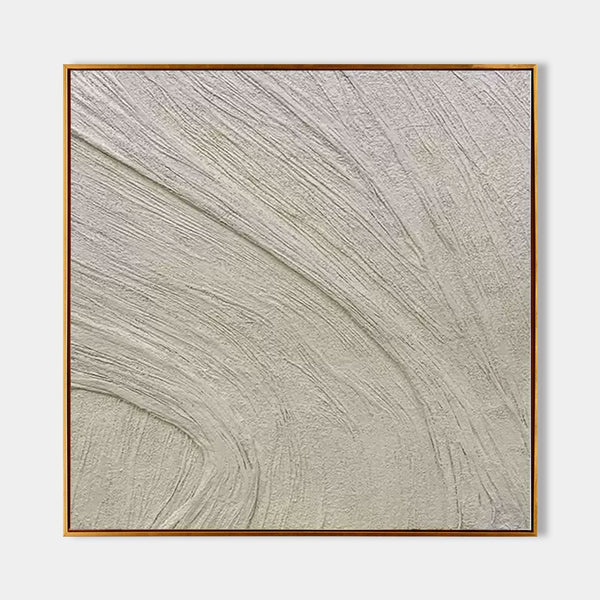 Sweeping Ivory Plaster Currents