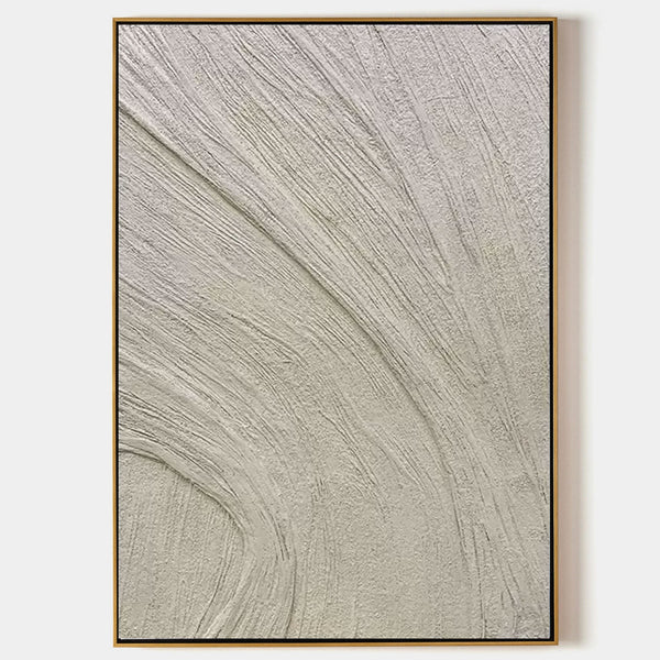 Sweeping Ivory Plaster Currents