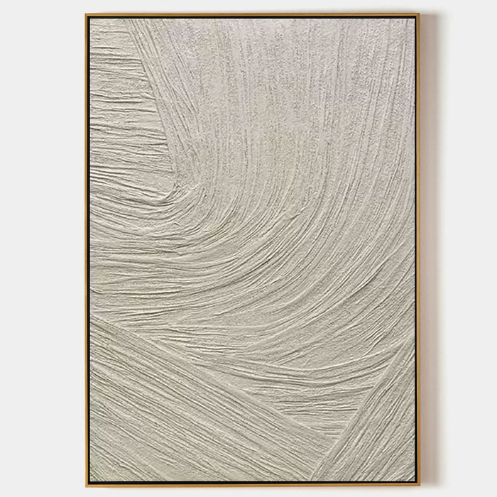 Sweeping Ivory Plaster Currents