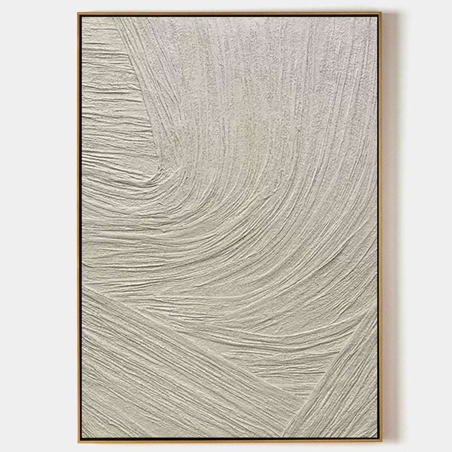 Sweeping Ivory Plaster Currents