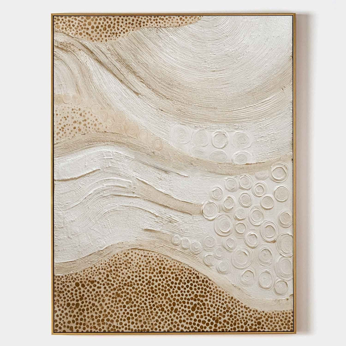 Sweeping Ivory Waves and Golden Dots