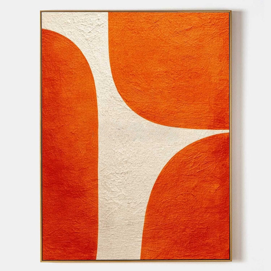 Tangerine Arches on Cream
