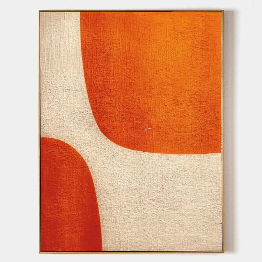 Tangerine Curves on Warm Cream