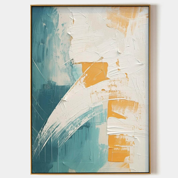 Teal and Saffron Sweep